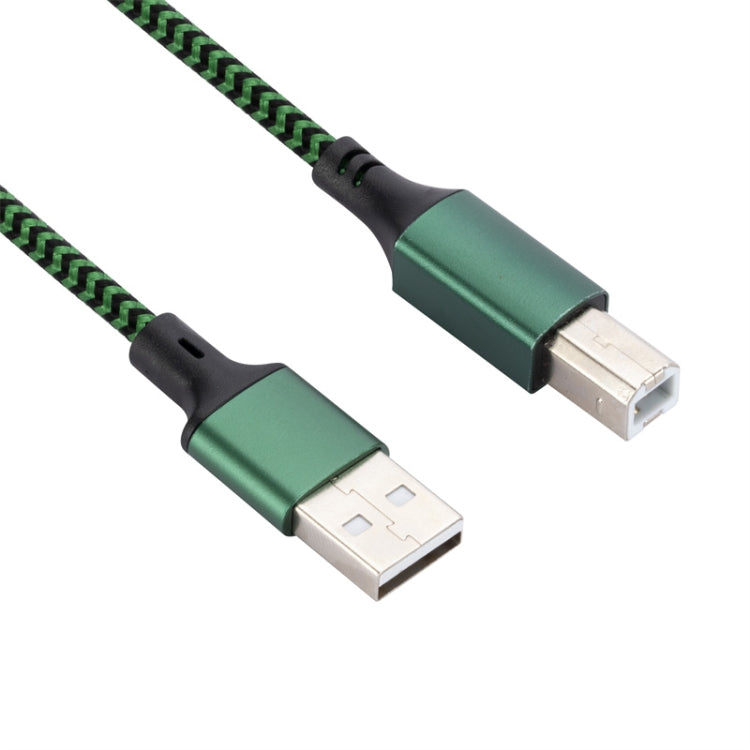 USB 2.0 to Square Port A/B Printer Adapter Cable, Length:2m(Green) - USB Cable by buy2fix | Online Shopping UK | buy2fix