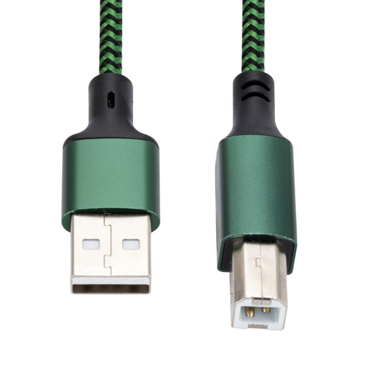 USB 2.0 to Square Port A/B Printer Adapter Cable, Length:2m(Green) - USB Cable by buy2fix | Online Shopping UK | buy2fix