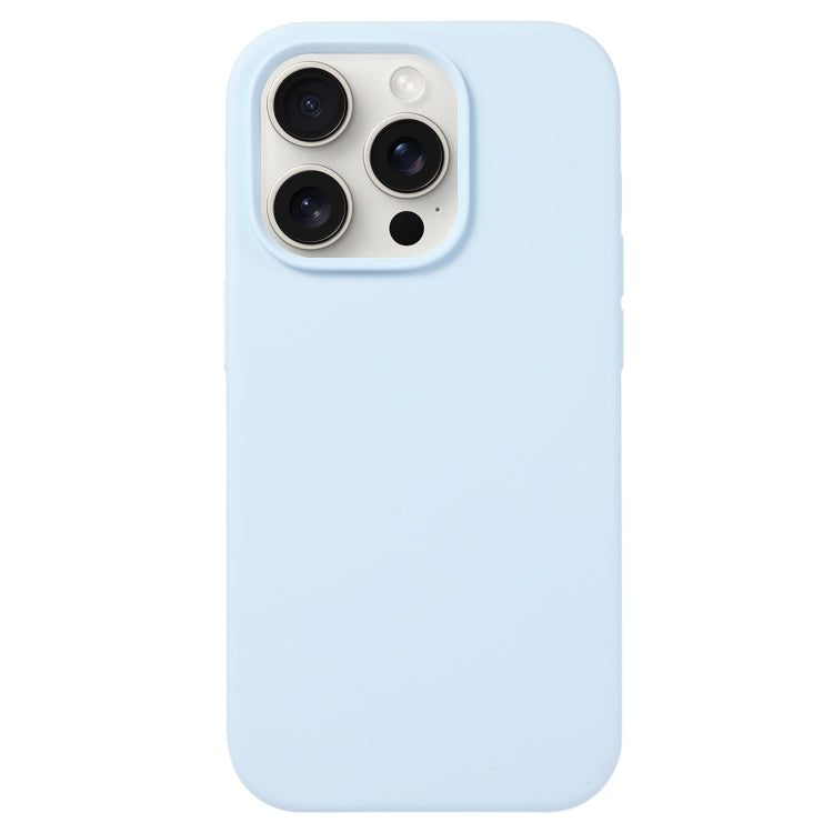 For iPhone 16 Pro Max Liquid Silicone Phone Case(Sky Blue) - iPhone 16 Pro Max Cases by buy2fix | Online Shopping UK | buy2fix