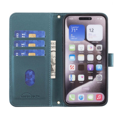 For Google Pixel 9 Pro Square Texture Leather Phone Case(Green) - Google Cases by buy2fix | Online Shopping UK | buy2fix