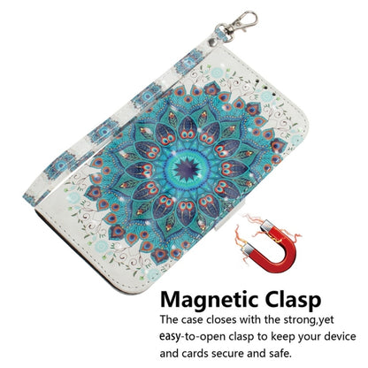 For Samsung Galaxy S25 Ultra 5G 3D Colored Horizontal Flip Leather Phone Case(Peacock Wreath) - Galaxy S25 Ultra 5G Cases by buy2fix | Online Shopping UK | buy2fix