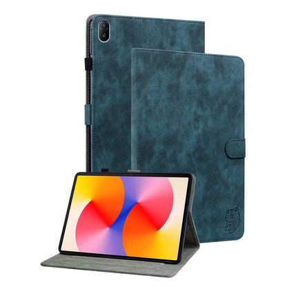 For Huawei MatePad SE 11 2024 Tiger Pattern Flip Leather Tablet Case(Dark Blue) - Huawei by buy2fix | Online Shopping UK | buy2fix