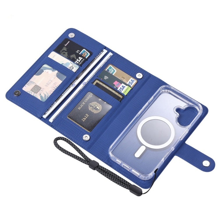 For iPhone 16 Pro ViLi GHA-C Series RFID MagSafe Magnetic Flip Leather Phone Case(Blue) - iPhone 16 Pro Cases by ViLi | Online Shopping UK | buy2fix