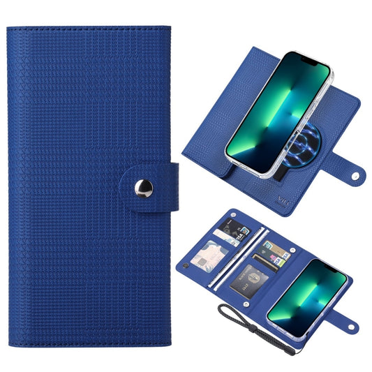 For iPhone 13 Pro ViLi GHA-C Series RFID MagSafe Magnetic Flip Leather Phone Case(Blue) - iPhone 13 Pro Cases by ViLi | Online Shopping UK | buy2fix