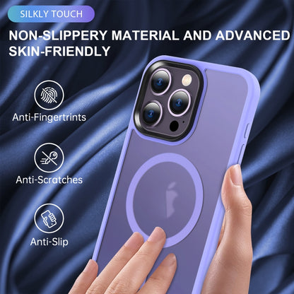 For iPhone 11 MagSafe Magnetic Skin Feel Frosted Phone Case(Light Purple) - iPhone 11 Cases by buy2fix | Online Shopping UK | buy2fix