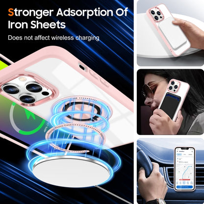 For iPhone 16 Pro Max Magnetic Rotating Ring Holder Phone Case(Pink) - iPhone 16 Pro Max Cases by buy2fix | Online Shopping UK | buy2fix