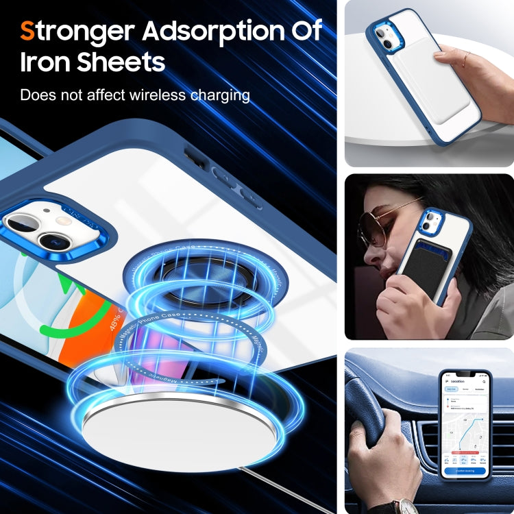 For iPhone 16 Magnetic Rotating Ring Holder Phone Case(Dark Blue) - iPhone 16 Cases by buy2fix | Online Shopping UK | buy2fix