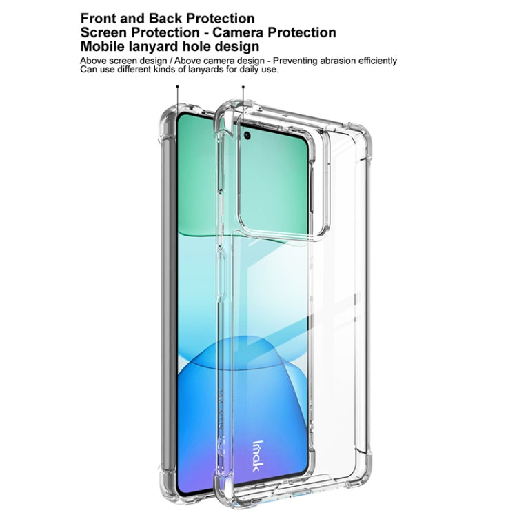 For Redmi Note 13 5G IMAK Space Shield PC + TPU Airbag Shockproof Phone Case(Transparent) - Xiaomi Cases by imak | Online Shopping UK | buy2fix