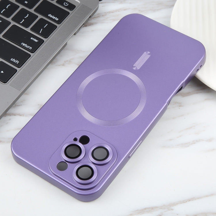 For iPhone 16 Pro Max Liquid TPU Silicone Solid Color MagSafe Phone Case(Purple) - iPhone 16 Pro Max Cases by buy2fix | Online Shopping UK | buy2fix