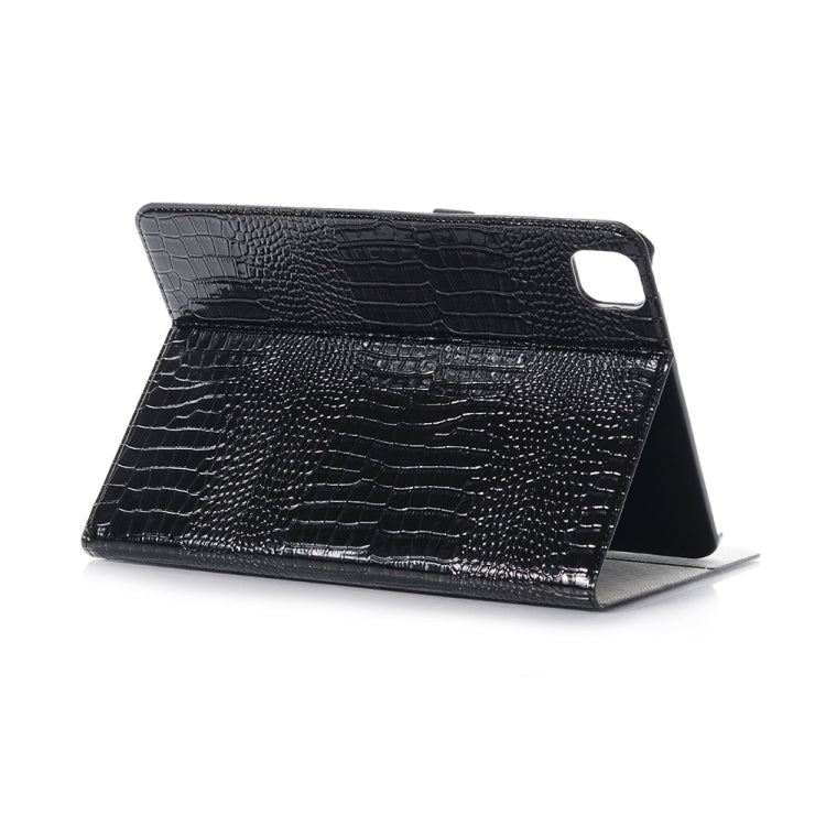 For iPad Pro 11 2024 Crocodile Texture Leather Tablet Case(Black) - iPad Pro 11 2024 Cases by buy2fix | Online Shopping UK | buy2fix