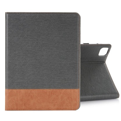 For iPad Pro 13 2024 Cross Texture Stitching Leather Tablet Case(Dark Grey) - iPad Pro 13 2024 Cases by buy2fix | Online Shopping UK | buy2fix