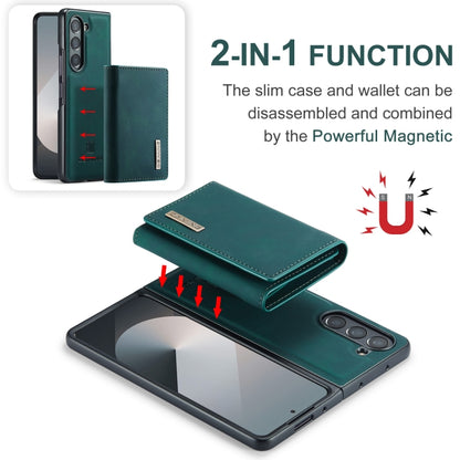 For Samsung Galaxy Z Fold6 DG.MING M1 Series 3-Fold Multi Card Wallet + Magnetic Phone Case(Green) - Galaxy Z Fold6 5G Cases by DG.MING | Online Shopping UK | buy2fix