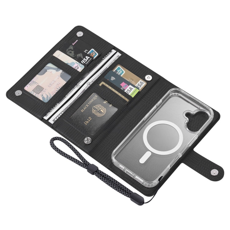 For Samsung Galaxy S24 5G ViLi GHA-C Series RFID MagSafe Magnetic Flip Leather Phone Case(Black) - Galaxy S24 5G Cases by ViLi | Online Shopping UK | buy2fix