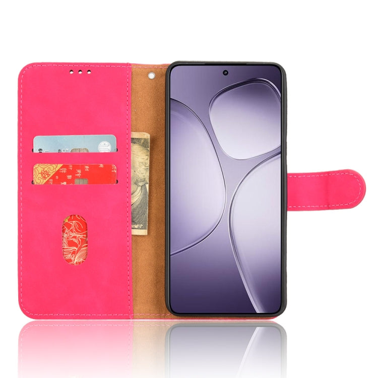 For Redmi K70 Ultra Skin Feel Magnetic Flip Leather Phone Case(Rose Red) - Xiaomi Cases by buy2fix | Online Shopping UK | buy2fix