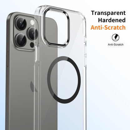 For iPhone 16 Pro Max Ice Feel HD Transparent MagSafe PC Full Coverage Phone Case(Black) - iPhone 16 Pro Max Cases by buy2fix | Online Shopping UK | buy2fix