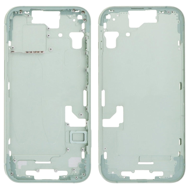 For iPhone 15 Middle Frame Bezel Plate with Side Keys + Card Tray, Version:US Version(Green) - LCD Related Parts by buy2fix | Online Shopping UK | buy2fix