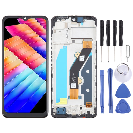 For Infinix Hot 30i X669 OEM LCD Screen Digitizer Full Assembly With Frame - LCD Screen by buy2fix | Online Shopping UK | buy2fix