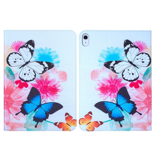 For iPad Air 13 2024 Colored Drawing Leather Tablet Case(Two Butterflies) - iPad Air 13 2025 / 2024 Cases by buy2fix | Online Shopping UK | buy2fix