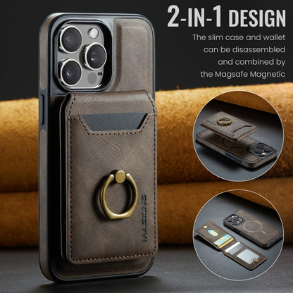 For iPhone 12 Pro Max DG.MING K1 MagSafe Detachable Wallet RFID Back Cover Phone Case(Coffee) - iPhone 12 Pro Max Cases by DG.MING | Online Shopping UK | buy2fix