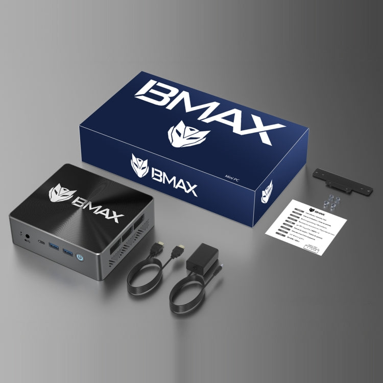 BMAX B8 Plus Windows 11 Mini PC, 24GB+512GB, Intel Core i5-12600H, Support 3 Monitors Output(EU Plug) - Windows Mini PCs by BMAX | Online Shopping UK | buy2fix