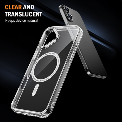 For iPhone 16 Plus Airbag Magsafe PC Hybrid TPU Phone Case(Transparent) - iPhone 16 Plus Cases by buy2fix | Online Shopping UK | buy2fix