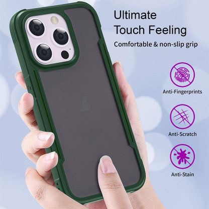 For iPhone 16 Pro Skin Feel Frosted PC Hybrid TPU Phone Case(Green) - iPhone 16 Pro Cases by buy2fix | Online Shopping UK | buy2fix