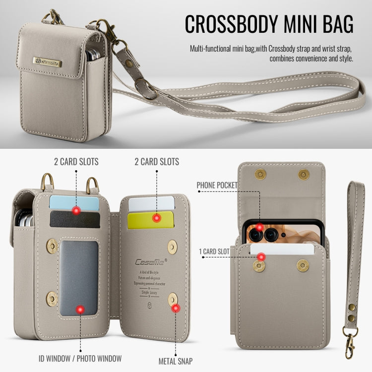 For Motorola Razr Series CaseMe Me50 Mini Lanyard Universal Bag(Khaki) - Motorola Cases by CaseMe | Online Shopping UK | buy2fix