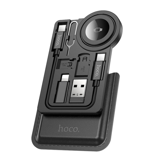 hoco CW58 Multifunctional Watch Wireless Charger for Apple Watch(Black) - Charger / Holder by hoco | Online Shopping UK | buy2fix