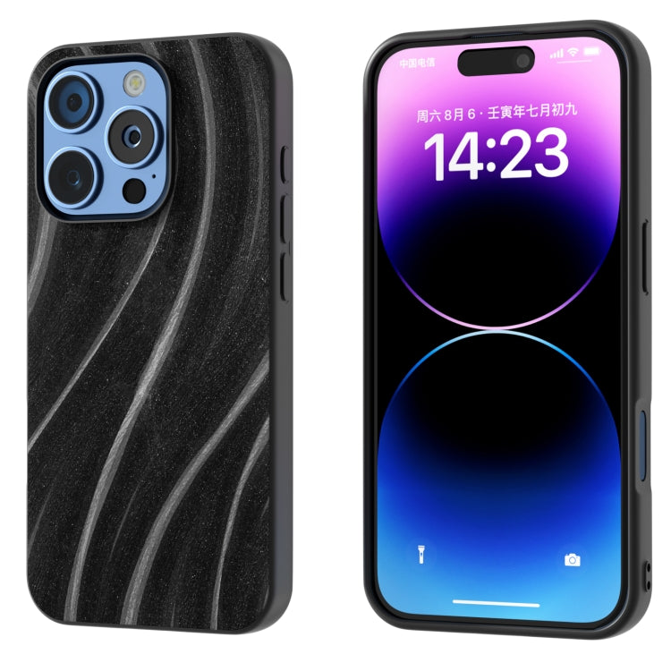 For iPhone 16 Pro Galactic Pattern Protective Phone Case(Black) - iPhone 16 Pro Cases by buy2fix | Online Shopping UK | buy2fix