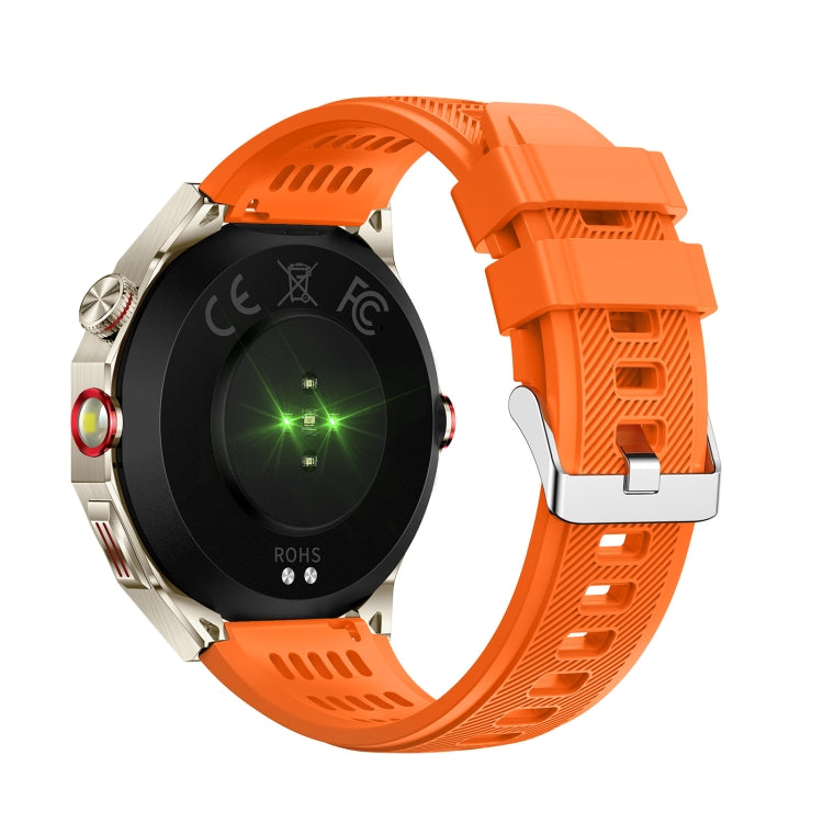 HT28 1.85 inch Silicone Strap IP68 Waterproof Smart Watch, Support Sleep Monitoring(Orange) - Smart Watches by buy2fix | Online Shopping UK | buy2fix