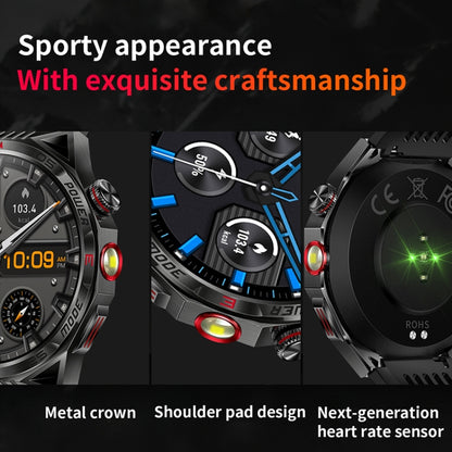 HT28 1.85 inch Silicone Strap IP68 Waterproof Smart Watch, Support Sleep Monitoring(Orange) - Smart Watches by buy2fix | Online Shopping UK | buy2fix