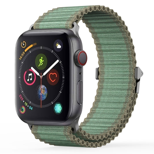 For Apple Watch Series 4 40mm DUX DUCIS YC Series Ocean Nylon Watch Band(Green) - Watch Bands by DUX DUCIS | Online Shopping UK | buy2fix