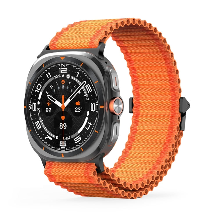 For Samsung Galaxy Watch Ultra 47mm DUX DUCIS YC Series Ocean Nylon Watch Band(Orange) - Watch Bands by DUX DUCIS | Online Shopping UK | buy2fix