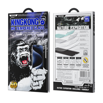 For iPhone 16 / 15 WK WTP-091 King Kong 6D Curved HD Tempered Glass Film - iPhone 16 Tempered Glass by WK | Online Shopping UK | buy2fix