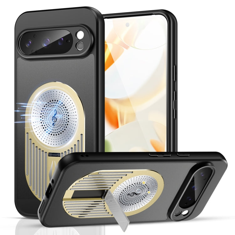 For Google Pixel 9 Pro XL Heat Dissipation Aromatherapy Holder Phone Case(Gold) - Google Cases by buy2fix | Online Shopping UK | buy2fix