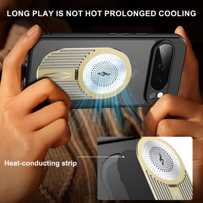 For Google Pixel 9 Pro XL Heat Dissipation Aromatherapy Holder Phone Case(Gold) - Google Cases by buy2fix | Online Shopping UK | buy2fix