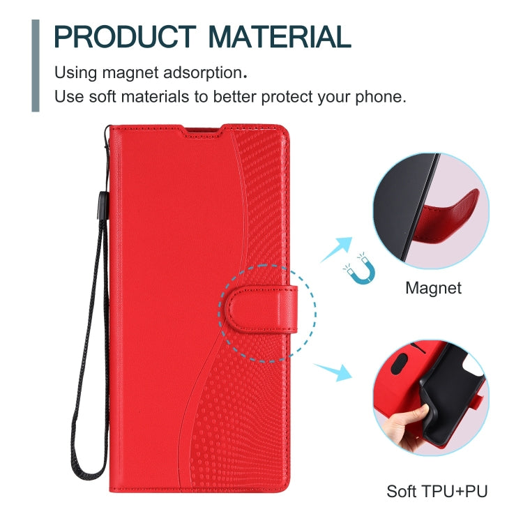 For iPhone 16 Pro Max Voltage Ultra-thin Dot Leather Phone Case(Red) - iPhone 16 Pro Max Cases by buy2fix | Online Shopping UK | buy2fix