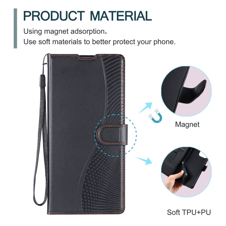 For Google Pixel 9 Pro XL Voltage Ultra-thin Dot Leather Phone Case(Black) - Google Cases by buy2fix | Online Shopping UK | buy2fix