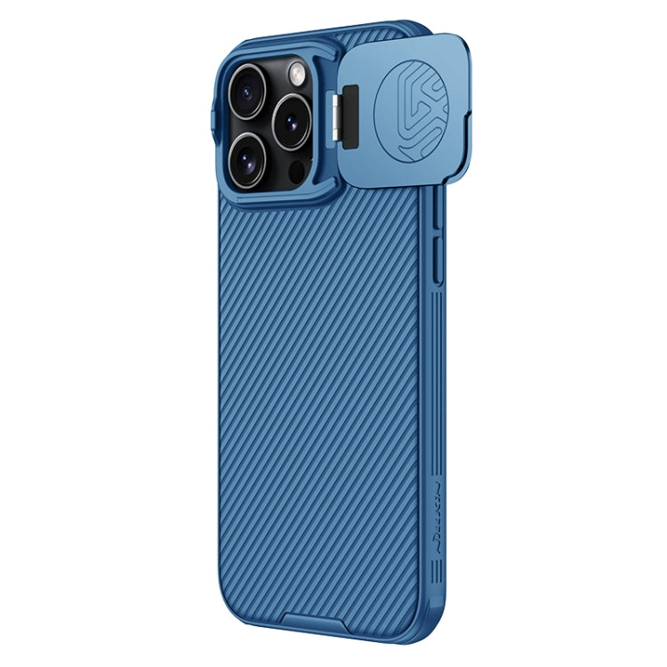 For iPhone 16 Pro NILLKIN CamShield Prop MagSafe Magnetic PC Phone Case(Blue) - iPhone 16 Pro Cases by NILLKIN | Online Shopping UK | buy2fix