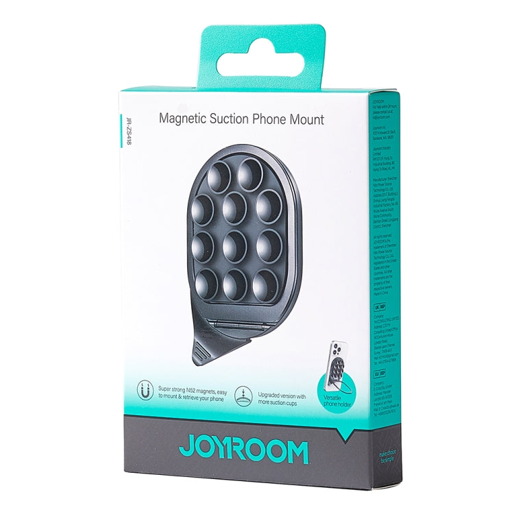 JOYROOM JR-ZS418 Silicone Suction Cup Magnetic Phone Holder(Black) - Ring Holder by JOYROOM | Online Shopping UK | buy2fix