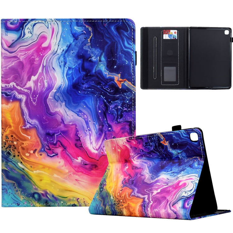 For Samsung Galaxy Tab A7 Lite Painted Pattern Leather Tablet Case(Marble) - Tab A7 Lite T220 / T225 by buy2fix | Online Shopping UK | buy2fix