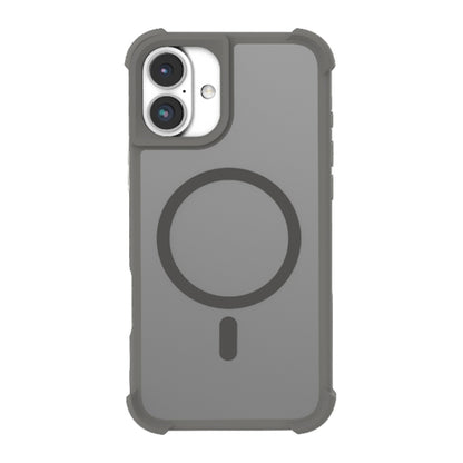 For iPhone 16 Skin Feel MagSafe Phone Case(Grey) - iPhone 16 Cases by buy2fix | Online Shopping UK | buy2fix