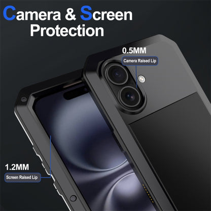 For iPhone 16 Shockproof IP54 Life Waterproof Phone Case(Black) - iPhone 16 Cases by buy2fix | Online Shopping UK | buy2fix