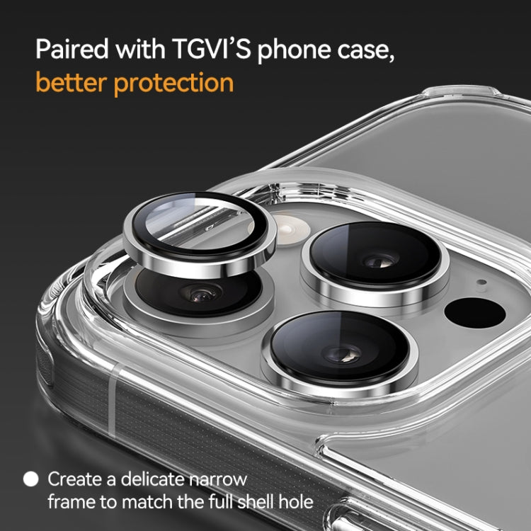 For iPhone 16 / 16 Plus TGVIS 9H Anti Reflection HD Lens Protector(Blue) - iPhone 16 Tempered Glass by TGVIS | Online Shopping UK | buy2fix