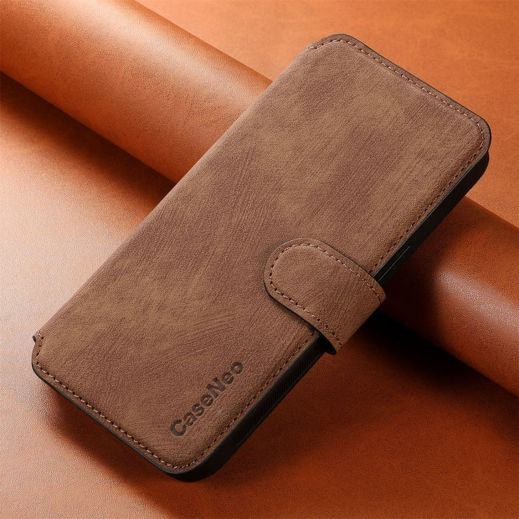 For iPhone 16 Plus CaseNeo MagSafe RFID Anti-theft Retro Leather Phone Case(Brown) - iPhone 16 Plus Cases by CaseNeo | Online Shopping UK | buy2fix