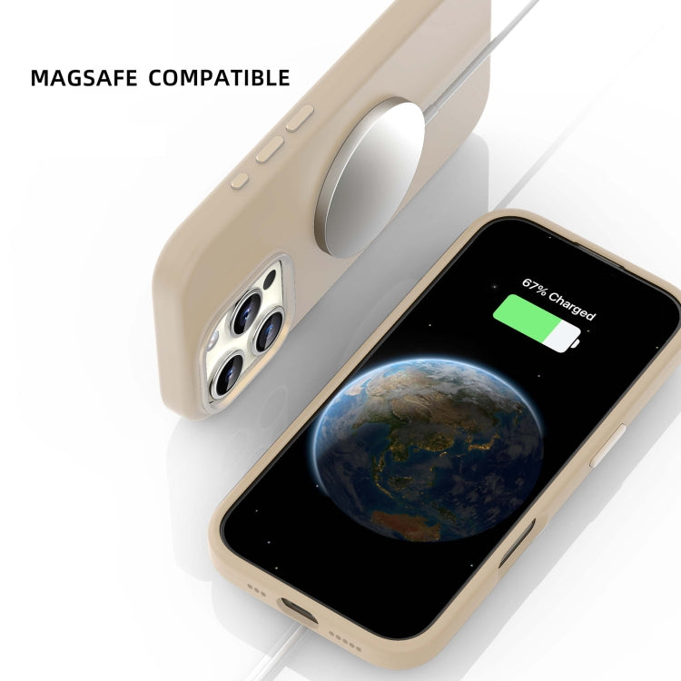 For iPhone 16 Mutural Karen Series Liquid Silicone MagSafe Magnetic Phone Case(Desert Gold) - iPhone 16 Cases by Mutural | Online Shopping UK | buy2fix