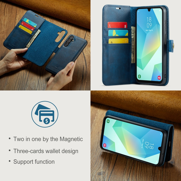 For Samsung Galaxy A16 5G DG.MING Crazy Horse Texture Detachable Magnetic Leather Case(Blue) - Galaxy Phone Cases by DG.MING | Online Shopping UK | buy2fix