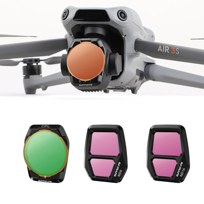 For DJI Air 3S Sunnylife Camera Lens Filter, Filter:3 in 1 CPL ND8 ND16 -  by Sunnylife | Online Shopping UK | buy2fix