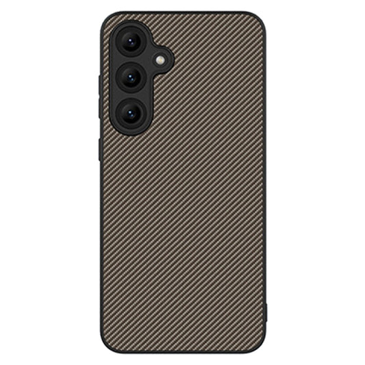 For Samsung Galaxy S25 5G Carbon Fiber Texture Printing Phone Case(Gold) - Galaxy S25 5G Cases by buy2fix | Online Shopping UK | buy2fix