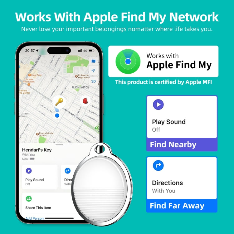 F3 Removable Global Location Tracker Anti-lost Device(White) - Personal Tracker by buy2fix | Online Shopping UK | buy2fix